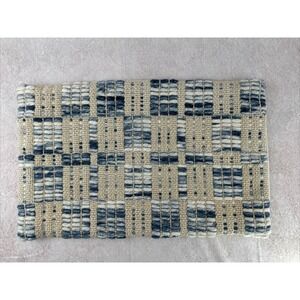 Decorative‎ Pillow Magnolia Home Blue/Ivory Wool Loloi 21x13" Cottagecore